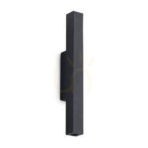 Aplică perete Ideallux LOOK 370774 negru LED 2x9W 3000K metal sticlă 30 cm