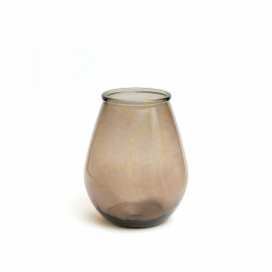 Vază sticlă bej Qiezi Glass Collection M