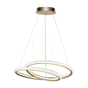 Pendul Italux Kortia LED auriu 48 cm PND-64873-GD