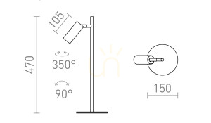 Lampă de masă Rendl Tapio Alb 230 V Led 4,5 W 3000 K