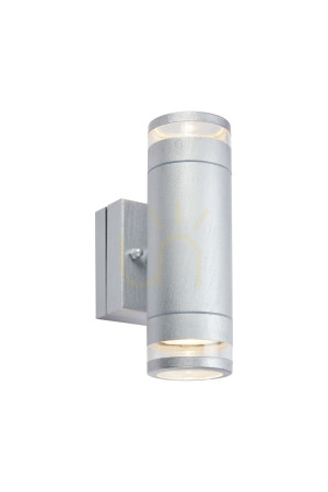 Lampă de perete exterior LED Markslojd LUNO 2x4.9W IP65 argint 109106