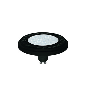 REFLEKTORLAMPA LED 9W, 3000K, GU10, ES111, VINKEL 30, LINS, SVART