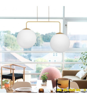 Hängande lampa Ramko Retro guld 2 ljuspunkter 85 cm SKU 67770