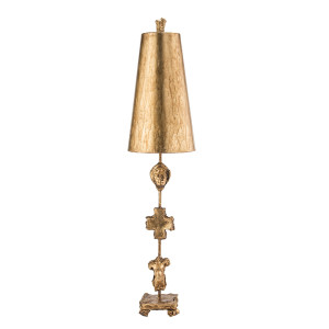 Fragment 1 ljus bordslampa - guld Elstead