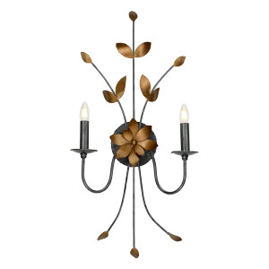 Simone 2-ljus vägglampa Elstead