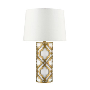 Arabella bordslampa med 1 lampa - nödställd guld Elstead