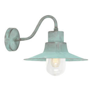Sheldon vägglykta med 1 lampa - Verdigris Elstead