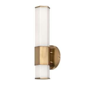 LED-vägglampa Facet - Gammal mässing Quintiesse