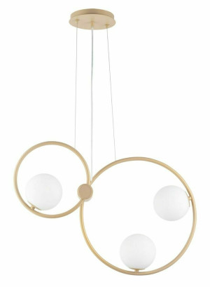 Pendellampa Sigma AQUA 3 dubbel guld beige 33476