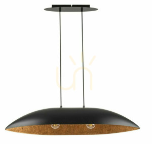 Sigma GONDOLA pendellampa svart koppar 2-ljus E27 40635