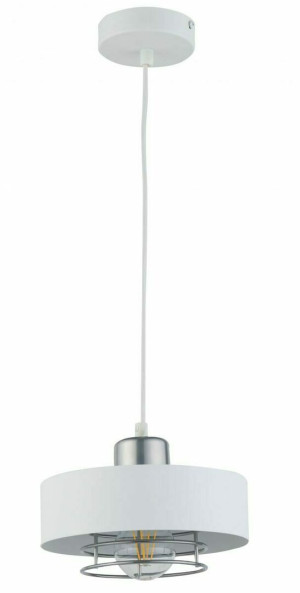 Pendellampa Sigma Poker 1 vit silver 32063