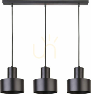 Pendellampa Sigma Rif 3 svart E27 67 cm 30899