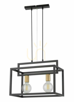 Pendellampa Sigma Vigo 2 svart/guld 32439