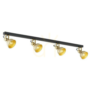 Plafond ARGON Lenora 4-ljus guld/svart E14 1801
