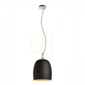 Coroa New 28 Svart Krom 230 V E27 53 W Pendellampa.