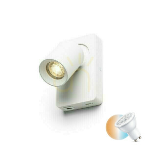 Vägglampa Voltera Usb-vägglampa Vit 230 V Gu10 50 W.