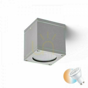 Plafonds Utomhus Rodge Tak Grå 230 V Gu10 35 W Ip54