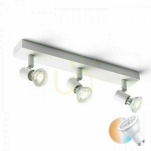Vägglampa Trica Iii vägglampa Vit 230 V Gu10 3x25 W.
