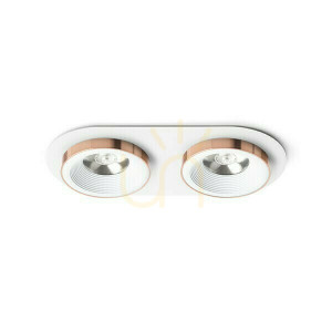 Sharm R Ii Infälld armatur Vit Koppar 230 V Led 2x10 W 24° 3000 K