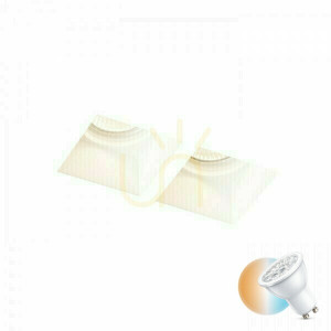 Quo Sq Ii Infälld Gips 230 V Gu10 2x35 W armatur.