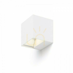 Carre vägglampa för utomhusbruk Vit 230 V Led 2x3 W Ip54 3000 K