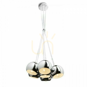 Astromet Vii taklampa krom 230 V E27 7x42 W.
