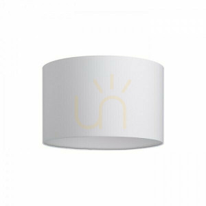 Skärmar, lampskärmar Ron 40/25 Polycotton Vit/Vit Pvc Max. 23 W