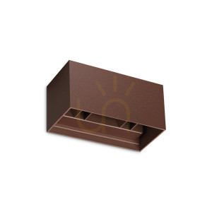 Utomhusvägglampa Ideallux ATOM AP D20 Coffee brun 328669