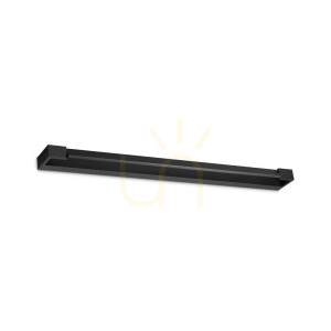 Vägglampa Ideallux Balance AP D90 svart LED 24W 321561