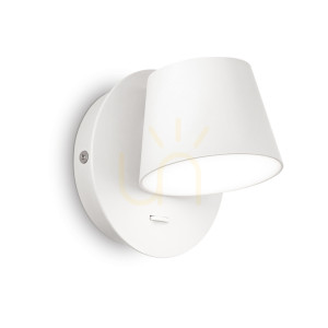 Vägglampa Ideallux GIM AP BIANCO vit LED 6,5W aluminium 167152