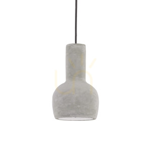 Taklampa Ideallux OIL SP1 grå betong Ø14 cm 110431