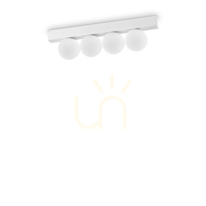 Plafond Ideallux Binomio vit LED 12W 30,9 cm 328232