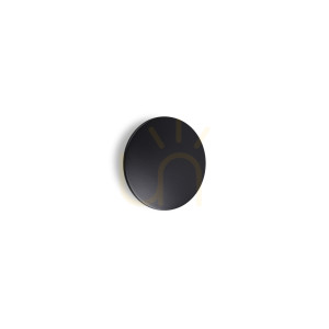 Vägglampa utomhus Ideallux Punto AP D18 Nero svart LED 9W 313542