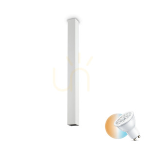 Plafond Ideallux LOOK 234007 vit metall GU10 H75 cm