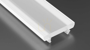 Lampskärm för LED-profil LUMINES TERRA PC mjölkaktig 2 m