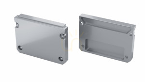ALU blindplugg för LUMINES ILEDO LED-profil silver
