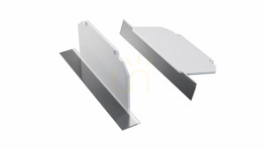 ALU blindplugg för LUMINES LARGO M3 LED-profil solid vit