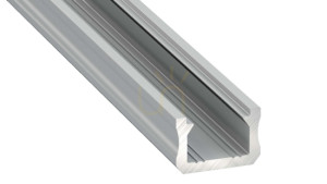 LED-profil LUMINES typ X silveranodiserad 2 m