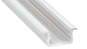 LED-profil LUMINES typ B vitlackerad 1 m