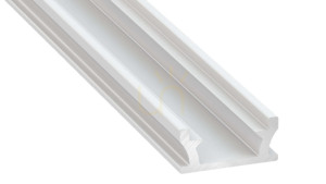 LED-profil LUMINES typ TERRA vitlackerad 1 m