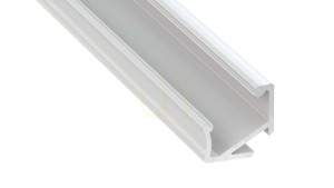 LED-profil LUMINES typ H vitlackerad 1 m