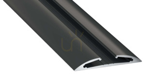 LED-profil LUMINES typ Reto svart anodiserad 1 m