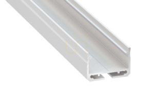 LED-profil LUMINES typ Sileda vitlackerad 2 m