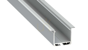 LED-profil LUMINES typ inDileda silver anodiserad 2 m