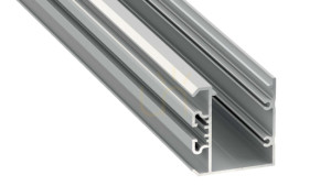 LUMINES LED-profil typ Unico silveranodiserad 2 m