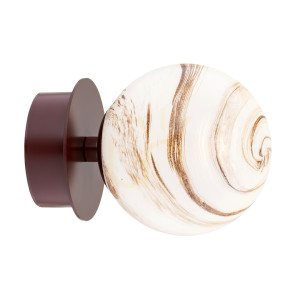 Vägglampa ARGON FABIO 8455 IP44 vit marmor/choklad E14