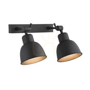 Vägglampa ARGON Eufrat svart 2xE27 IP20 679