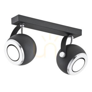 Plafond ARGON KOS svart 2xGU10 IP20 751