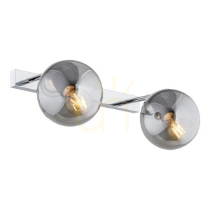 Vägglampa ARGON SATELITE 841 krom IP44 E27 2x15W
