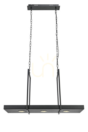 Pendellampa Markslöjd Tray 3L svart metall LED 80 cm 105780